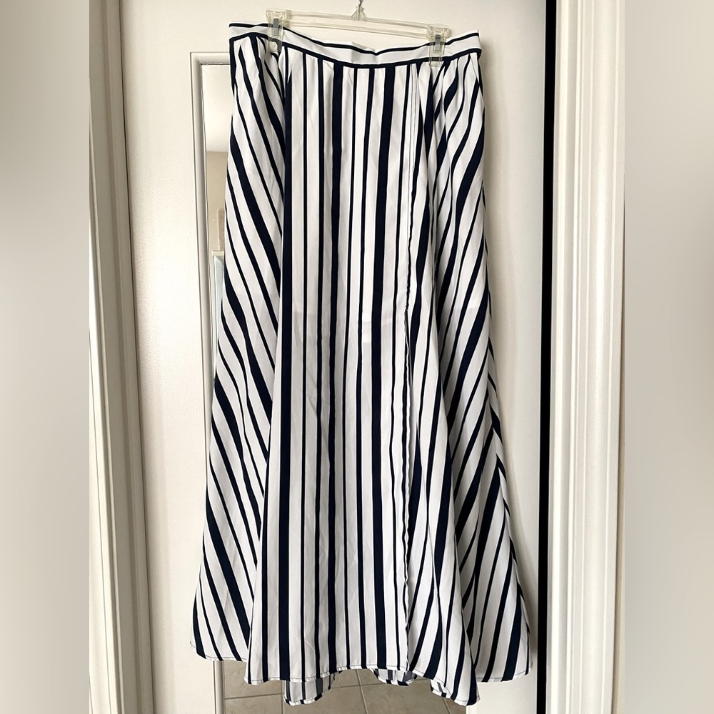 Lane Bryant full split thigh skirt with pockets.
